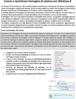 Creare e ripristinare immagine di sistema con Windows 8