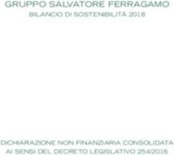 GRUPPO SALVATORE FERRAGAMO - BILANCIO DI SOSTENIBILITÀ 2018 - DICHIARAZIONE NON FINANZIARIA CONSOLIDATA AI SENSI DEL DECRETO LEGISLATIVO 254/2016 ...