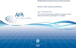 Presentazione:Epidemiologia e Politica Sanitaria Relatore: Odile Tchangmena Befeuka - data: 10 Novembre 2016 "Per una cultura della salute ...