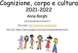 Cognizione, corpo e cultura - 2021-2022 Anna Borghi - CNR