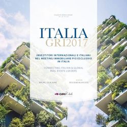 ITALIA GRI2017 INVESTITORI INTERNAZIONALI E ITALIANI NEL MEETING IMMOBILIARE PIÙ ESCLUSIVO - Beccaria & Partners