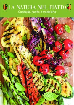 La natura nel piatto Curiosit&agrave;, ricette e tradizione