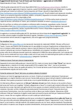 Suggerimenti tecnici per l'uso di Teams per fare lezione - aggiornato al 17/3/2020