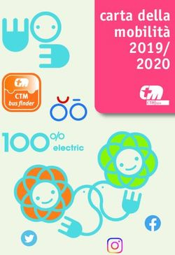 CARTA DELLA MOBILIT&Agrave; 2019/ 2020 - CTM CAGLIARI SPA