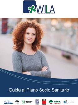 Guida al Piano Socio Sanitario - Cisl Lombardia