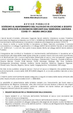 AVVISO PUBBLICO SOSTEGNO AL MANTENIMENTO DELL'ALLOGGIO IN LOCAZIONE A SEGUITO DELLE DIFFICOLT&Agrave; ECONOMICHE DERIVANTI DALL'EMERGENZA SANITARIA COVID ...