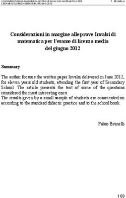 Considerazioni in margine alle prove Invalsi di