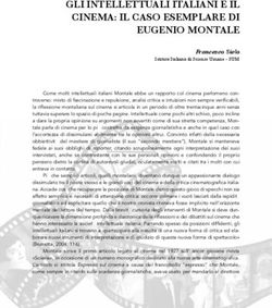 Gli intellettuali italiani e il cineMa: il caso eseMplare di eugenio Montale