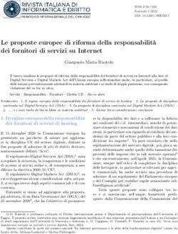 Le proposte europee di riforma della responsabilit&agrave; dei fornitori di servizi su Internet