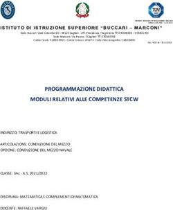 PROGRAMMAZIONE DIDATTICA MODULI RELATIVI ALLE COMPETENZE STCW