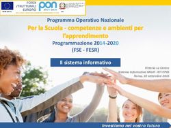 (FSE - FESR) Programma Operativo Nazionale Programmazione 2014-2020 Il sistema informativo - Investiamo nel vostro futuro