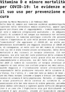 Vitamina D e minore mortalit&agrave; per COVID-19: le evidenze e il suo uso per prevenzione e cura - Fondazione ...