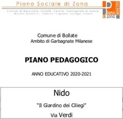 Nido PIANO PEDAGOGICO - Via Verdi - Comune di Bollate