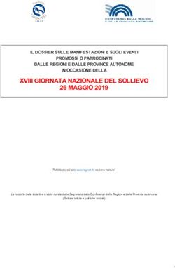 XVIII GIORNATA NAZIONALE DEL SOLLIEVO 26 MAGGIO 2019 - Regioni.it