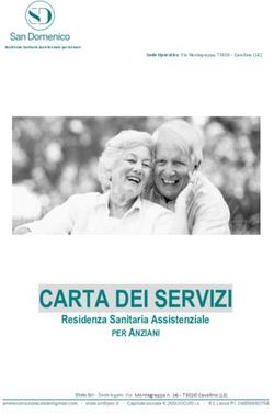 CARTA DEI SERVIZI ARTA DEI SERVIZI - RSA San Domenico
