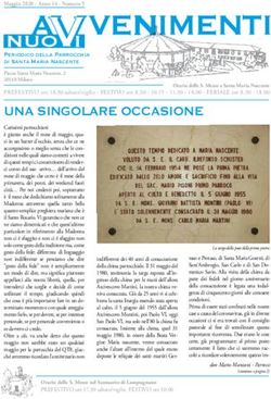 UNA SINGOLARE OCCASIONE - Parrocchia S. Maria Nascente