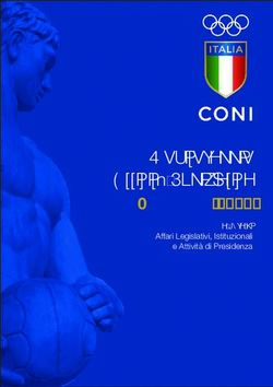 Monitoraggio Attività Legislativa - DICEMBRE 2018 a cura di Affari Legislativi, Istituzionali e Attività di Presidenza