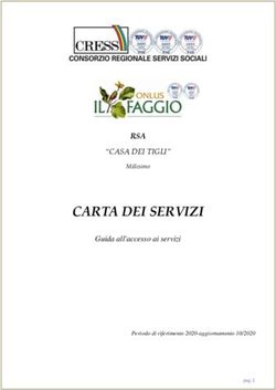 CARTA DEI SERVIZI RSA - "CASA DEI TIGLI" - Il Faggio Cooperativa Sociale
