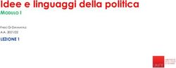 Idee e linguaggi della politica - MODULO I LEZIONE