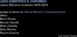 LICEO SCIENTIFICO N. COPERNICO - classe 5AS anno scolastico 2018/2019 gruppo di lavoro su Claude Monet e l'Impressionismo allievi: Barni Chiara ...