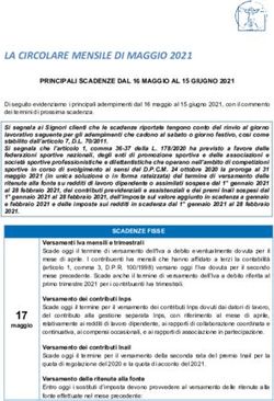 LA CIRCOLARE MENSILE DI MAGGIO 2021 - Signorini & Partners