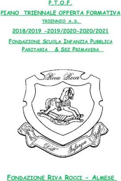 P.T.O.F. PIANO TRIENNALE OFFERTA FORMATIVA - FONDAZIONE RIVA ROCCI - ALMESE - 2018/2019 -2019/2020-2020/2021 FONDAZIONE SCUOLA INFANZIA PUBBLICA ...