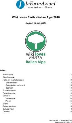 Wiki Loves Earth - Italian Alps 2018 - Report di progetto