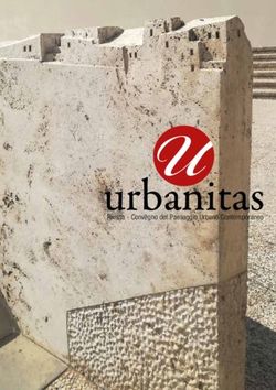 Rivista - Convegno del Paesaggio Urbano Contemporaneo - Urbanitas Online