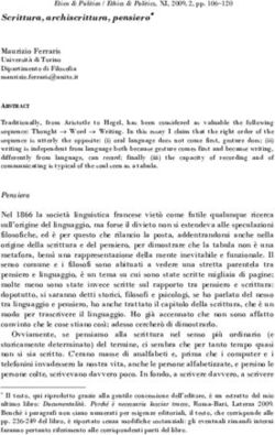 Scrittura, archiscrittura, pensiero