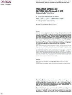 APPROCCIO SISTEMICO E GESTIONE MULTISCALA DEI DATI