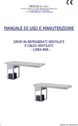 MANUALE DI USO E MANUTENZIONE - DROP-IN REFRIGERATI VENTILATI E CALDI VENTILATI - Inoxbim