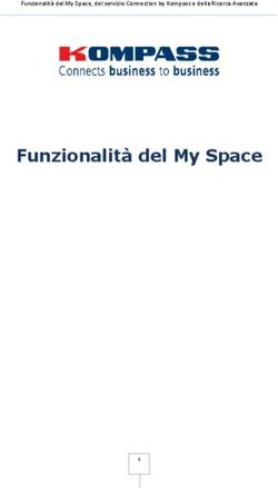 Funzionalità del My Space