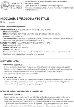 MICOLOGIA E VIROLOGIA VEGETALE - 12 CFU - 2 semestre - Unict