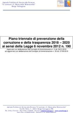 Piano triennale di prevenzione della corruzione e della trasparenza 2018 - 2020 ai sensi della Legge 6 novembre 2012 n. 190 - APSP ...