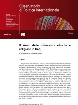 Il ruolo delle minoranze etniche e religiose in Iraq