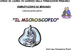 CORSO DI LAUREA IN SCIENZE DELLA FORMAZIONE PRIMARIA ESERCITAZIONI DI BIOLOGIA - Lezione prima parte - Dott.ssa Annamaria Fiarè