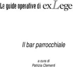 Il bar parrocchiale a cura di Patrizia Clementi - Chiesa di Milano