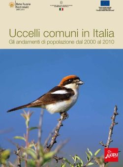 Uccelli comuni in Italia - Gli andamenti di popolazione dal 2000 al 2010