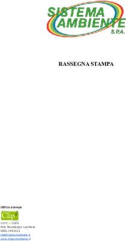 RASSEGNA STAMPA - Clip Comunicare