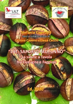 "LILT: SAPORI DI AUTUNNO" - Ed. 2020 - Stefania Capecchi - LILT Prato