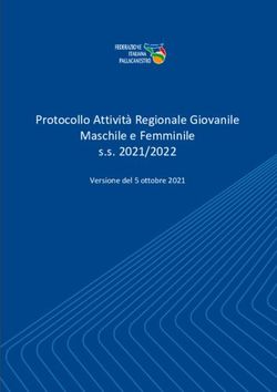 Protocollo Attivit&agrave; Regionale Giovanile Maschile e Femminile s.s. 2021/2022 - Versione del 5 ottobre 2021