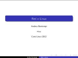 Reti e Linux Andrea Bontempi Corsi Linux 2012