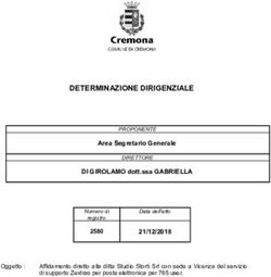 DETERMINAZIONE DIRIGENZIALE - Comune di Cremona