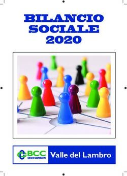 BILANCIO SOCIALE 2020 - Valle del Lambro - BCC Triuggio