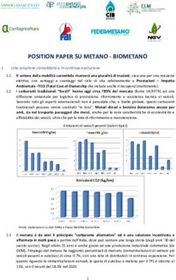 POSITION PAPER SU METANO - BIOMETANO