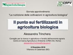 Alessandra Trinchera "La nutrizione delle coltivazioni in agricoltura biologica"
