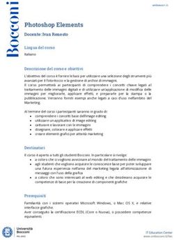 Photoshop Elements Docente: Ivan Renesto Lingua del corso
