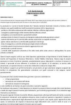 U.O. Sanità Animale Programmazione attività 2022 - AUSL ...