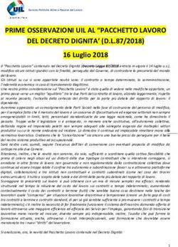PRIME OSSERVAZIONI UIL AL "PACCHETTO LAVORO DEL DECRETO DIGNITA' (D.L.87/2018) - uilm cuneo