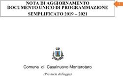 NOTA DI AGGIORNAMENTO DOCUMENTO UNICO DI PROGRAMMAZIONE SEMPLIFICATO 2019 2021 - Comune di Casalnuovo Monterotaro